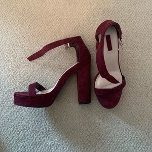 Forever 21 Red Suede Heels
